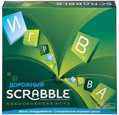 CJT18 Mattel Настольная игра Scrabble Дорожная версия