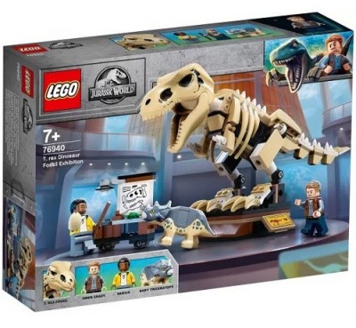 Конструктор 76940 LEGO Jurassic World Скелет тираннозавра на выставке