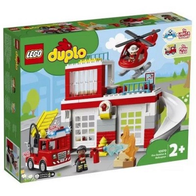 Конструктор 10970 LEGO DUPLO Пожарная часть и вертолет