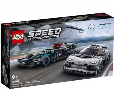 Конструктор 76909 LEGO Speed Champions Mercedes-AMG F1 W12 E Performance и Mercedes-AMG Project One