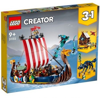 Конструктор 31132 LEGO Криэйтор Корабль викингов и Мидгардский змей