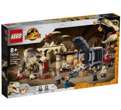 Конструктор 76948 LEGO Jurassic World Побег атроцираптора и тираннозавра