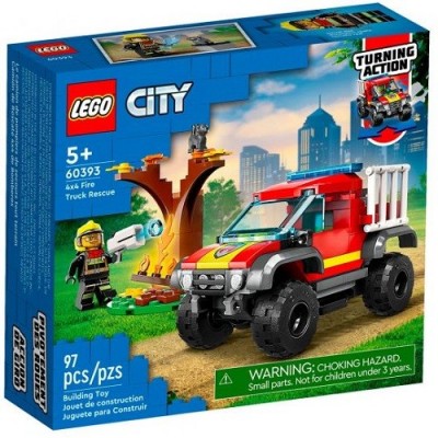 Конструктор 60393 LEGO Город Спасательная пожарная машина 4х4
